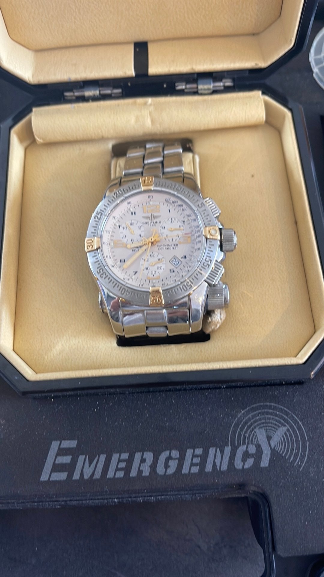 Breitling Emergency Mission Chronometer Herenhorloge, Ophalen, Staal, Breitling, Polshorloge