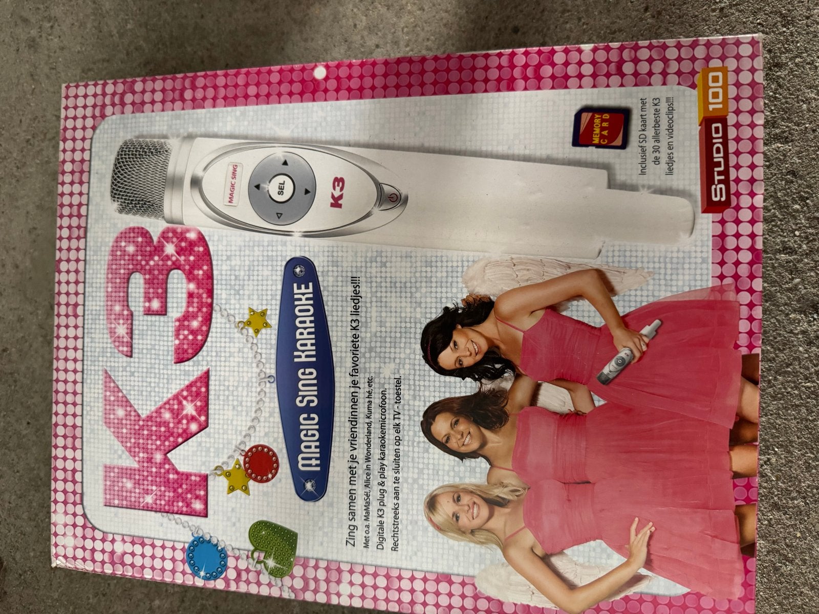K3 Magic Sing Karaoke Microfoon met SD kaart, Audio, Tv en Foto, Karaoke-apparatuur, Ophalen of Verzenden, Zo goed als nieuw, Microfoon(s)