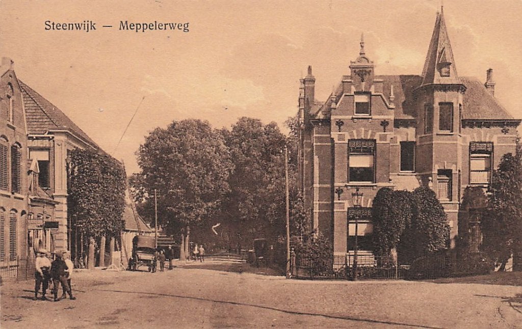 AN161 Steenwijk Meppelerweg 1926, Verzenden, 1920 tot 1940, Gelopen, Overijssel