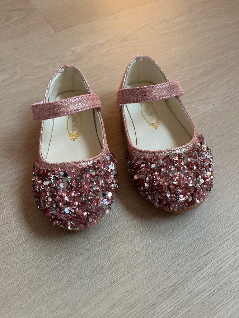 Glitterschoenen (mt 25), Kinderen en Baby's, Ophalen, Meisje, Schoenen, Zo goed als nieuw