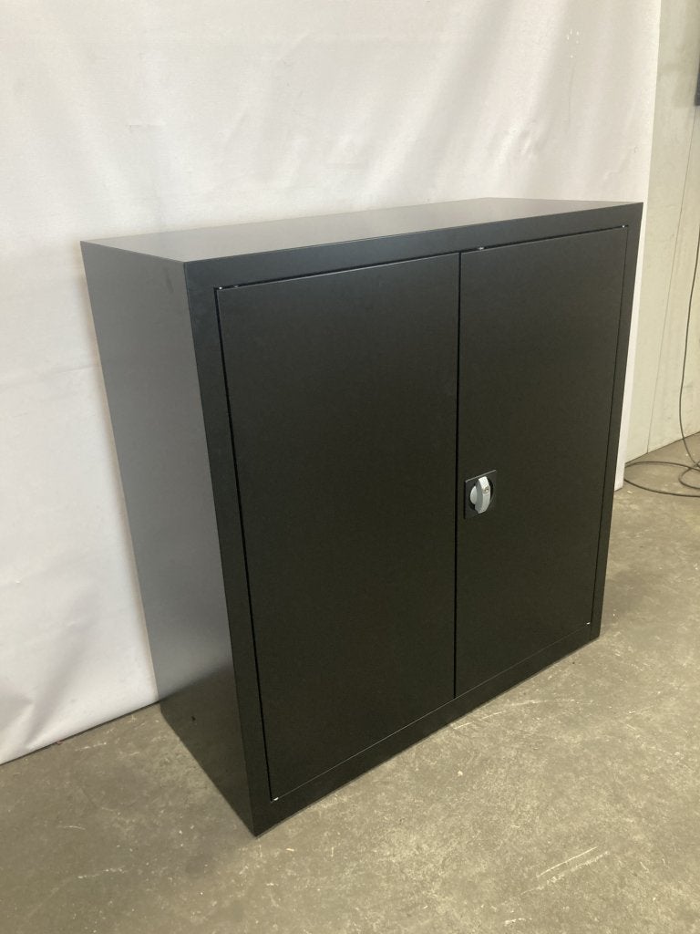 Nieuw! zwarte draaideurkast archiefkast kantoorkast kast, Niet ingevuld, 100 tot 150 cm, 100 tot 150 cm, Niet ingevuld