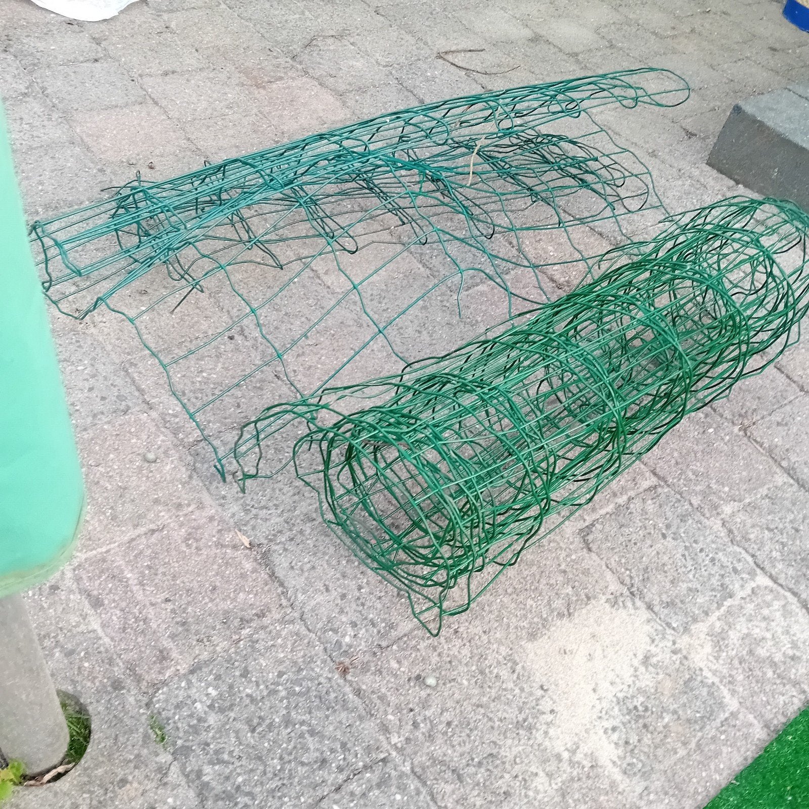 Groen tuingaas, ideaal voor planten of kleine omheining, Ophalen of Verzenden, Gebruikt, Gaas