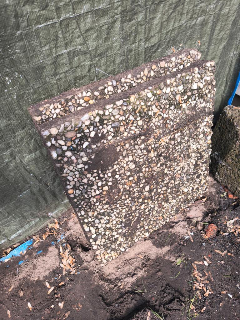 50x50cm grind tegels, Ophalen, Gebruikt, Grijs