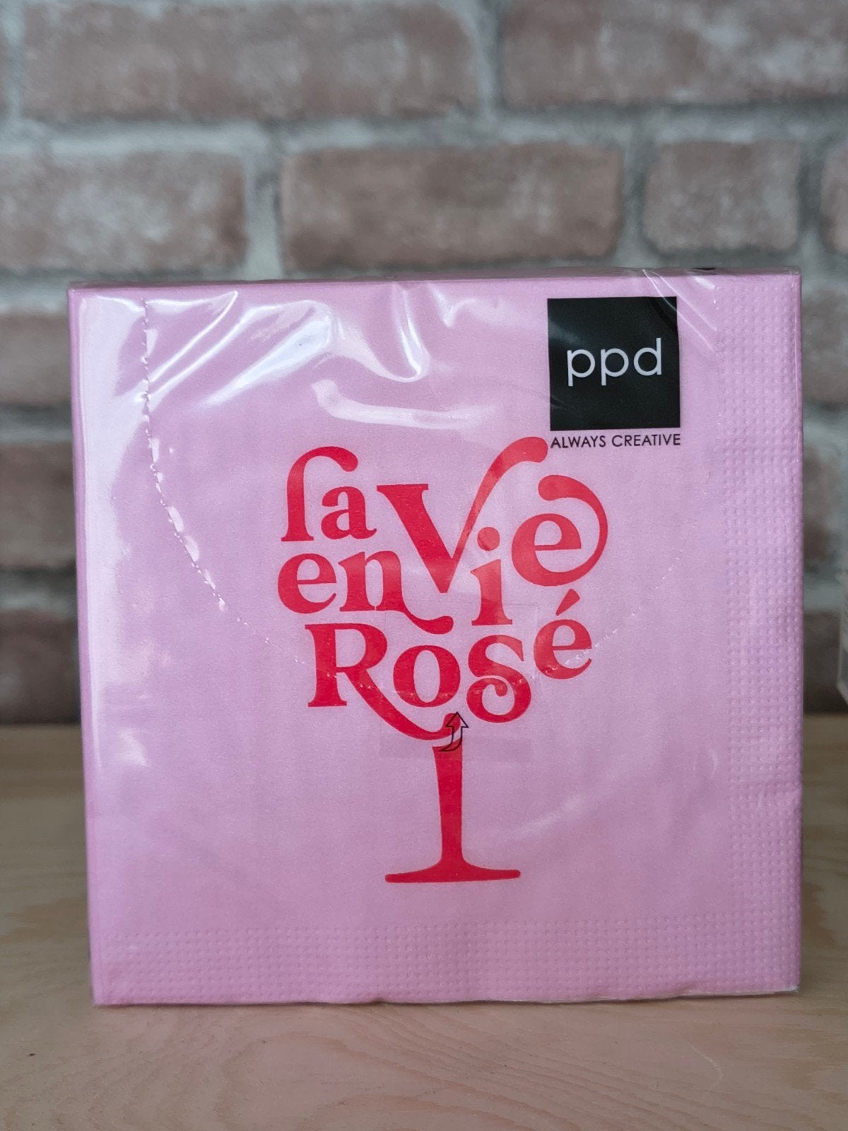 PPD Servetten 'La Vie en Rose' - Roze - Nieuw, Ophalen, Overige typen, Nieuw, Papier/karton