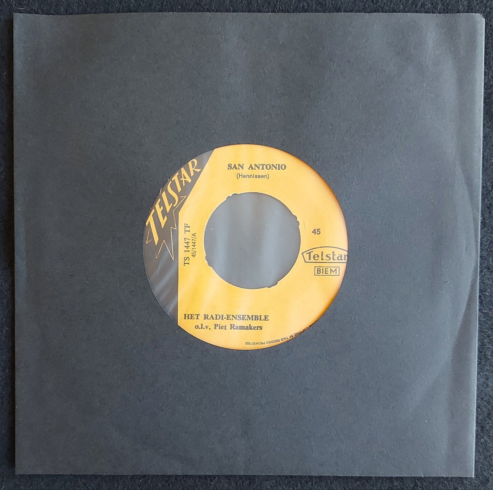 Het Radi Ensemble - San Antonio (1969), Gebruikt, 7 inch, Ophalen of Verzenden, Nederlandstalig