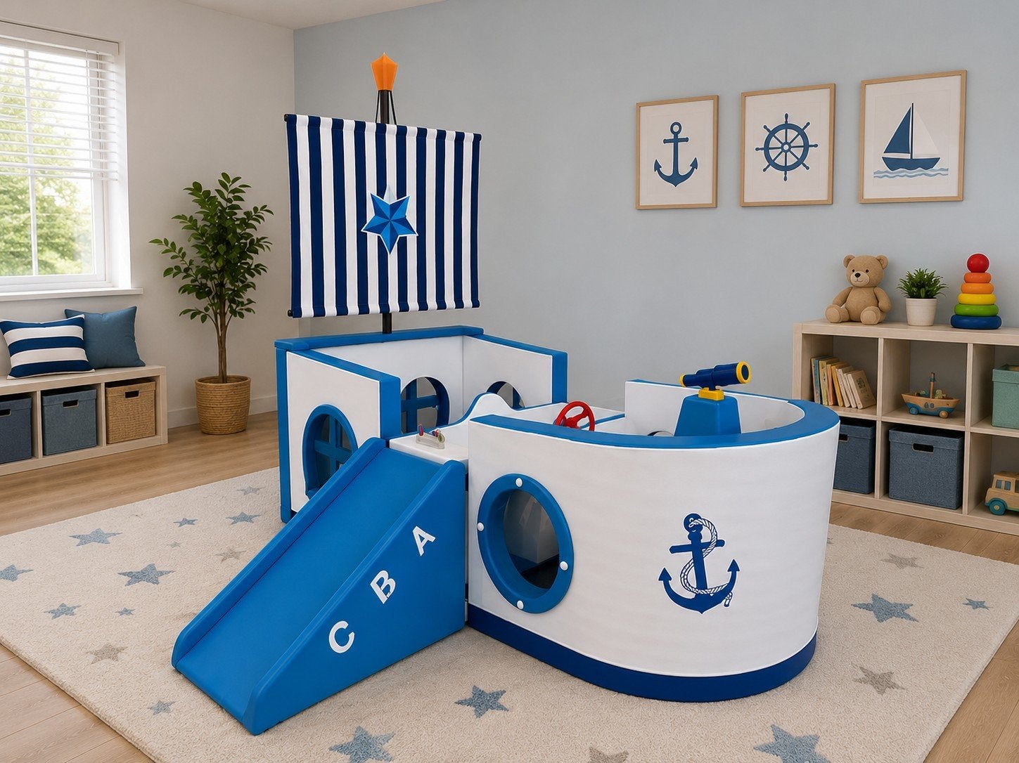 Softplay speel schip -  piraten boot, Ophalen