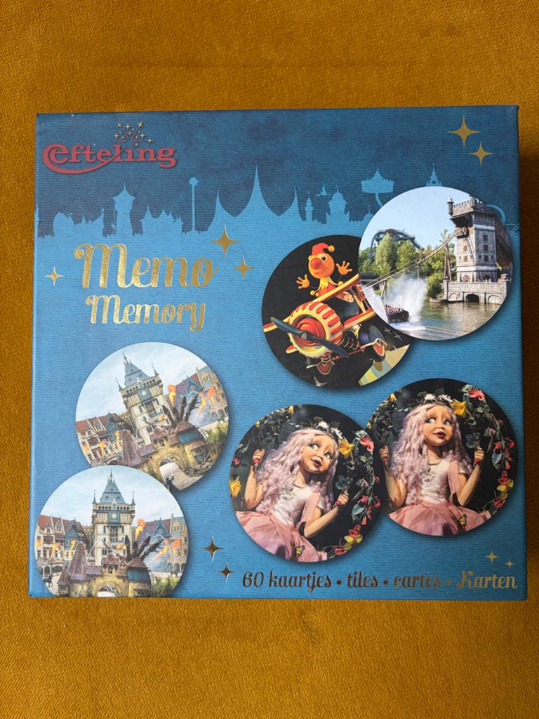 Efteling Memo Memory Spel - 60 Kaartjes, Ophalen of Verzenden, Zo goed als nieuw, Gebruiksvoorwerp