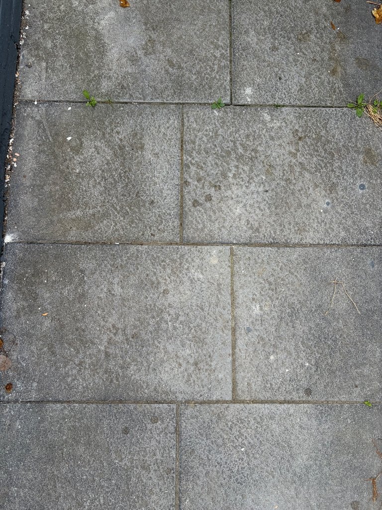 Grijze tuintegels 40m2, Tuin en Terras, Ophalen, Gebruikt, 10 m² of meer, Beton