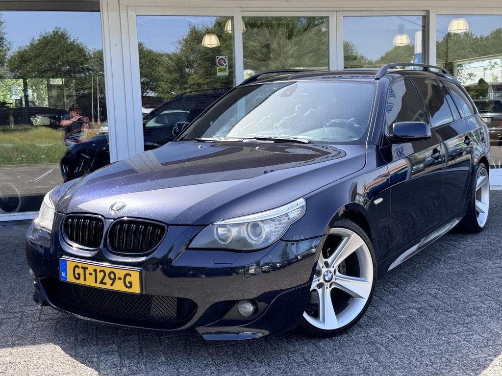 BMW 530D Touring,300pk M-Pakket,Handbak,Sportstoelen,Leder,X, Auto's, Gebruikt, Zwart, 2993 cc, 2000 kg