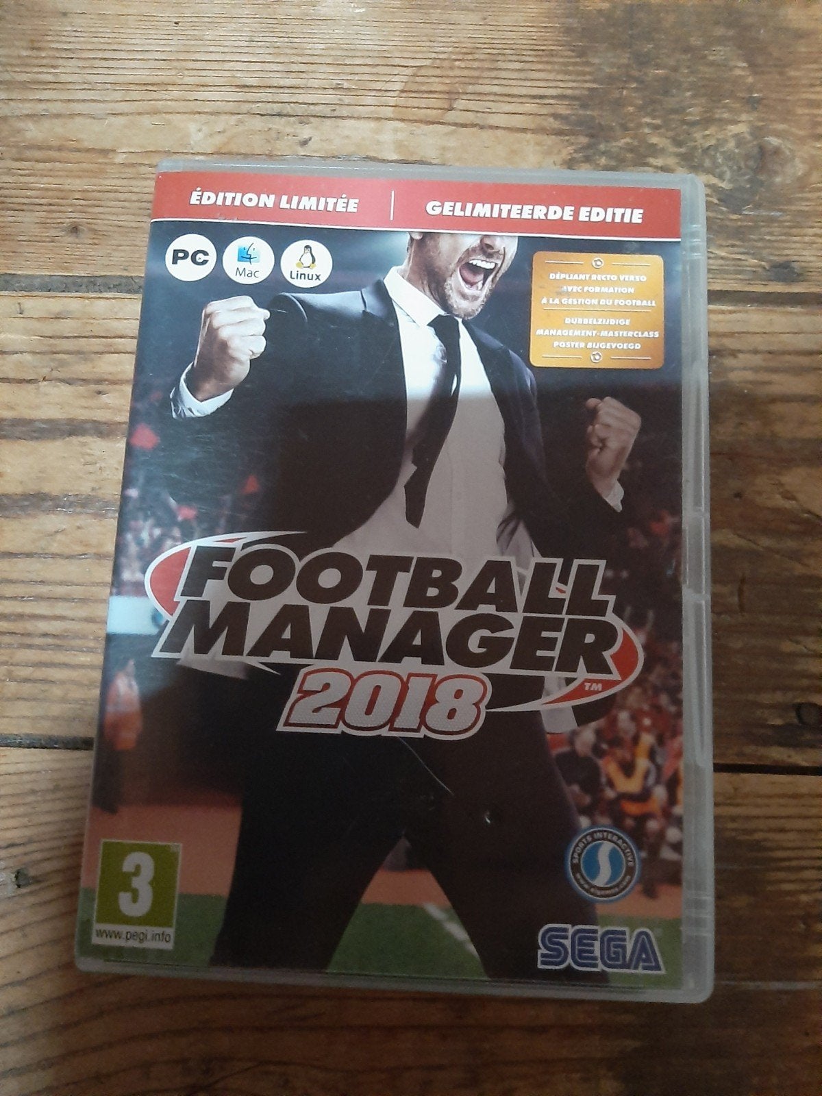 Football Manager 2018 - Limited Edition (PC/Mac/Linux), Spelcomputers en Games, Ophalen, Online, 1 speler, Zo goed als nieuw