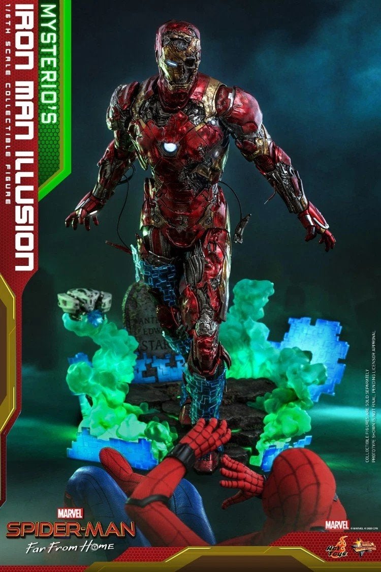 Hot Toys Iron Man Illusion Zombie Spider-Man Far From Home, Ophalen of Verzenden