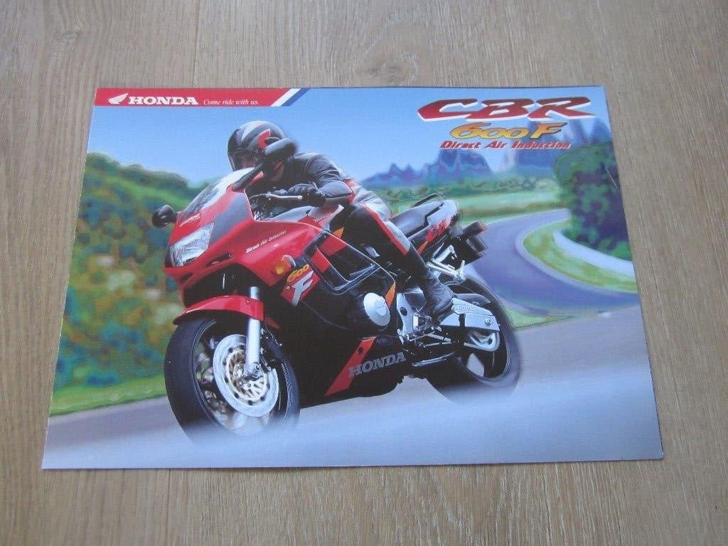 Honda CBR 600 F brochure folder 1994 1995, Motoren, Ophalen of Verzenden, Honda