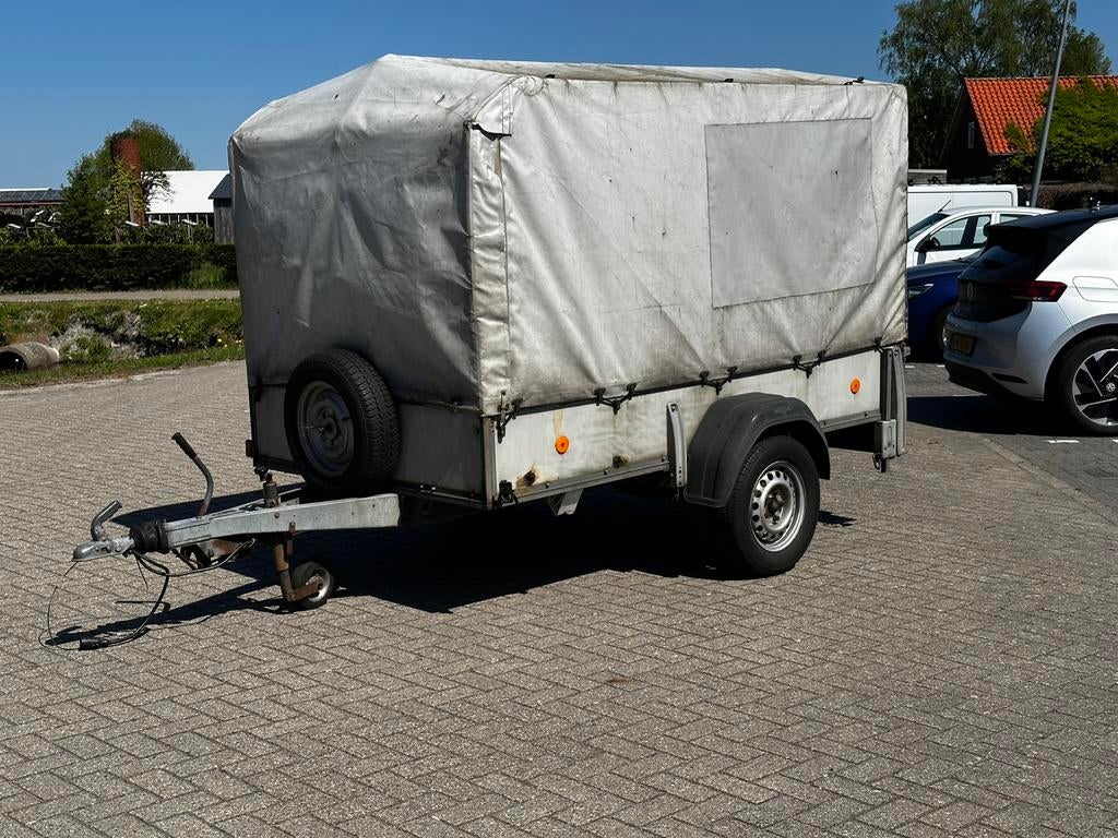Westfalia Geremde Aanhanger 1200kg met Huif – Technisch Top, Ophalen, Zo goed als nieuw