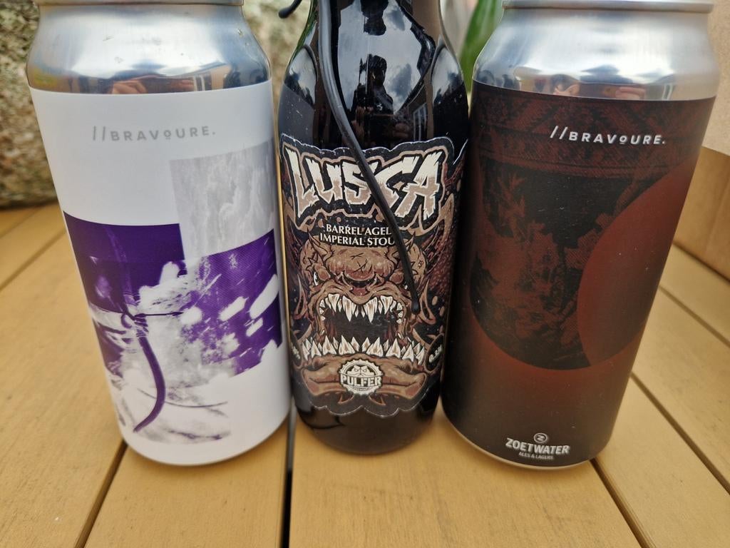 Bravoure Speciaalbier: Barrel Aged Imperial Stout & IPA, Verzamelen, Biermerken, Ophalen of Verzenden, Nieuw, Flesje(s), Overige merken