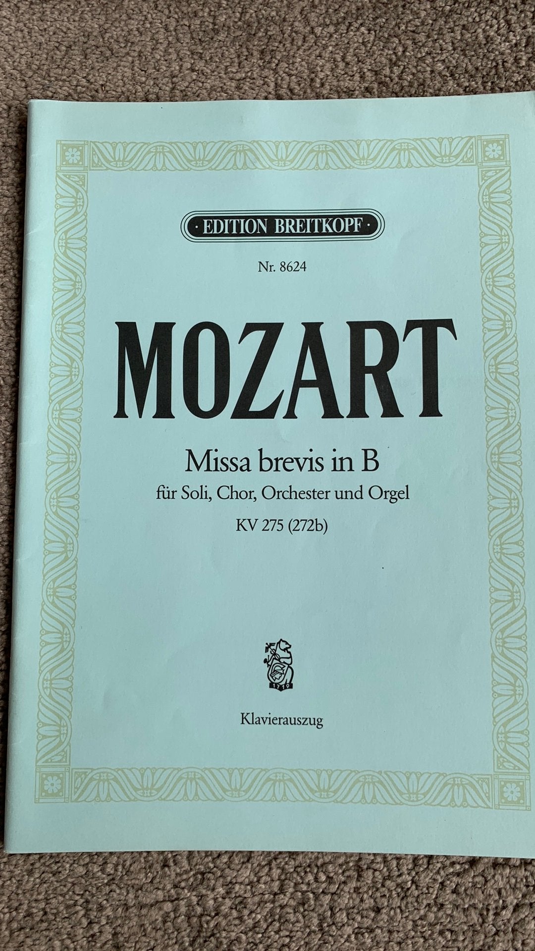 Mozart kv275 272b Missa brevis in B, Gebruikt, Klassiek, Ophalen of Verzenden, Artiest of Componist
