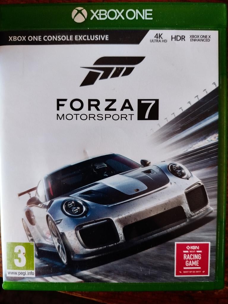 Forza motorsport 7 te koop, Spelcomputers en Games, Games | Xbox One, Ophalen, Racen en Vliegen, 2 spelers, Zo goed als nieuw