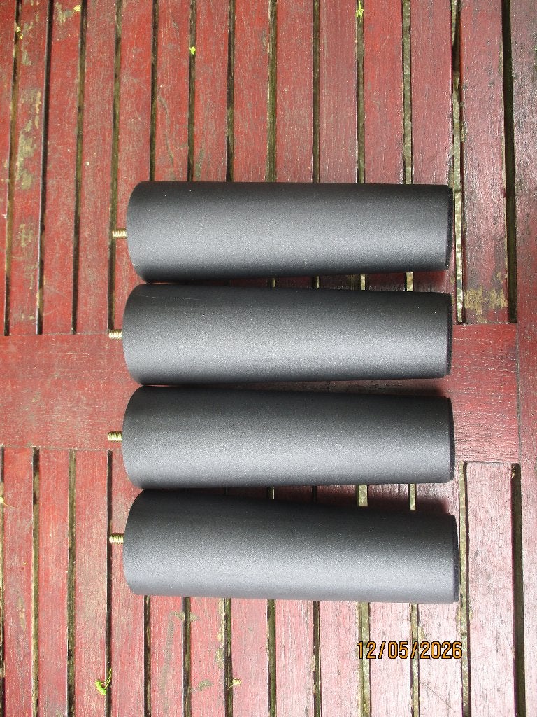 4 Kunststof Stoelpoten. 20 centimeter hoog., Kunststof, Wit, Nieuw, Ophalen of Verzenden