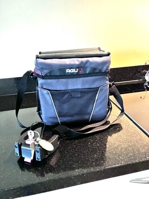 AGU stuurtas met Klickfix adapter, Fietsen en Brommers, Fietsaccessoires | Fietstassen, Ophalen, Gebruikt, AGU