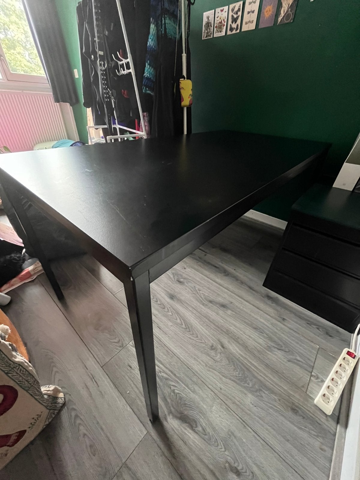 Stalen bureau / tafel zwart, Ophalen, Zo goed als nieuw