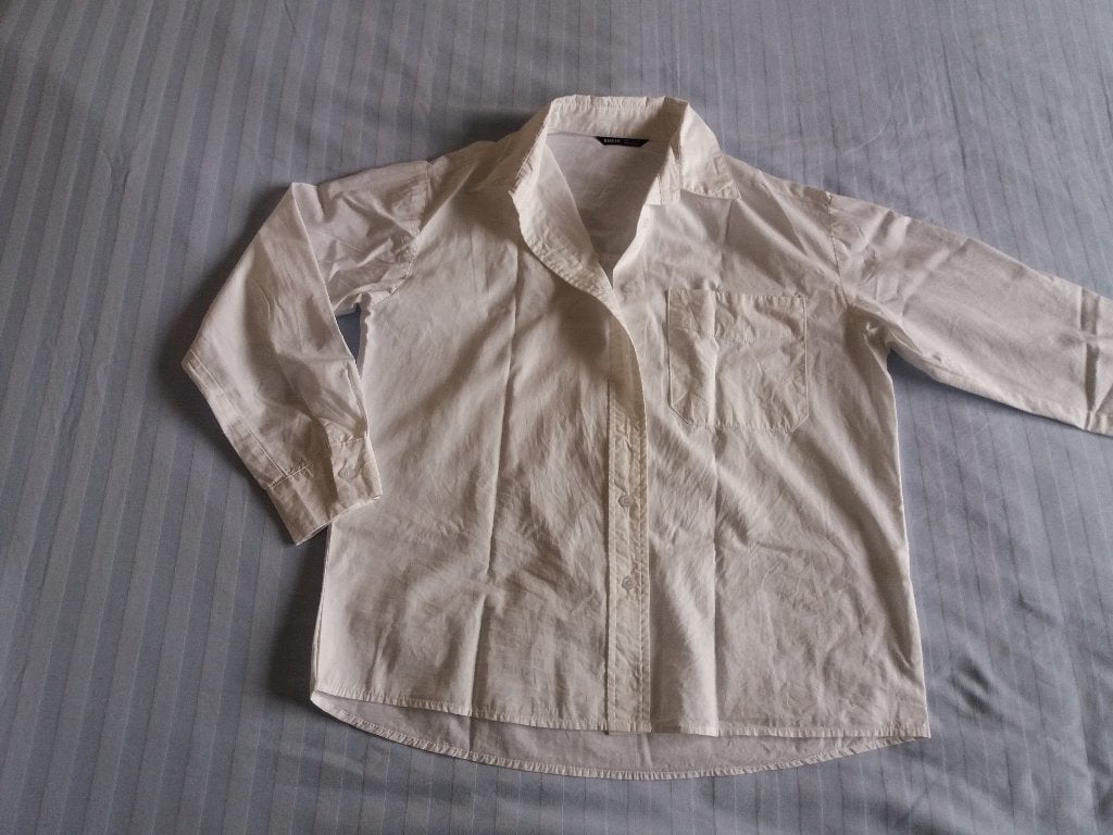 Hele mooie witte blouse merk Shein maat 36 - S, Wit, Ophalen of Verzenden, Zo goed als nieuw, Maat 36 (S)