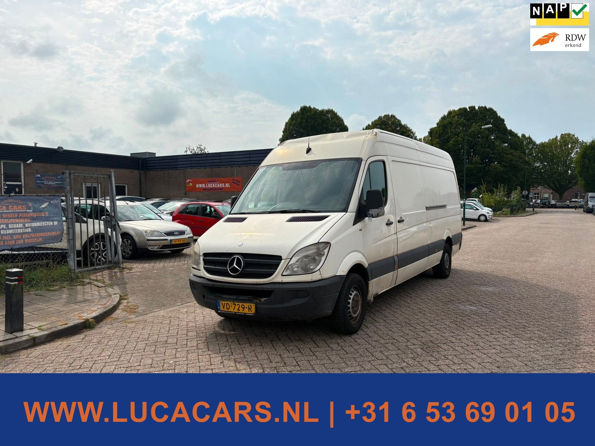 Mercedes-Benz Sprinter 413 2.2 CDI 432L HD Aut Airco, Auto's, Automaat, Euro 5, Achterwielaandrijving, Gebruikt