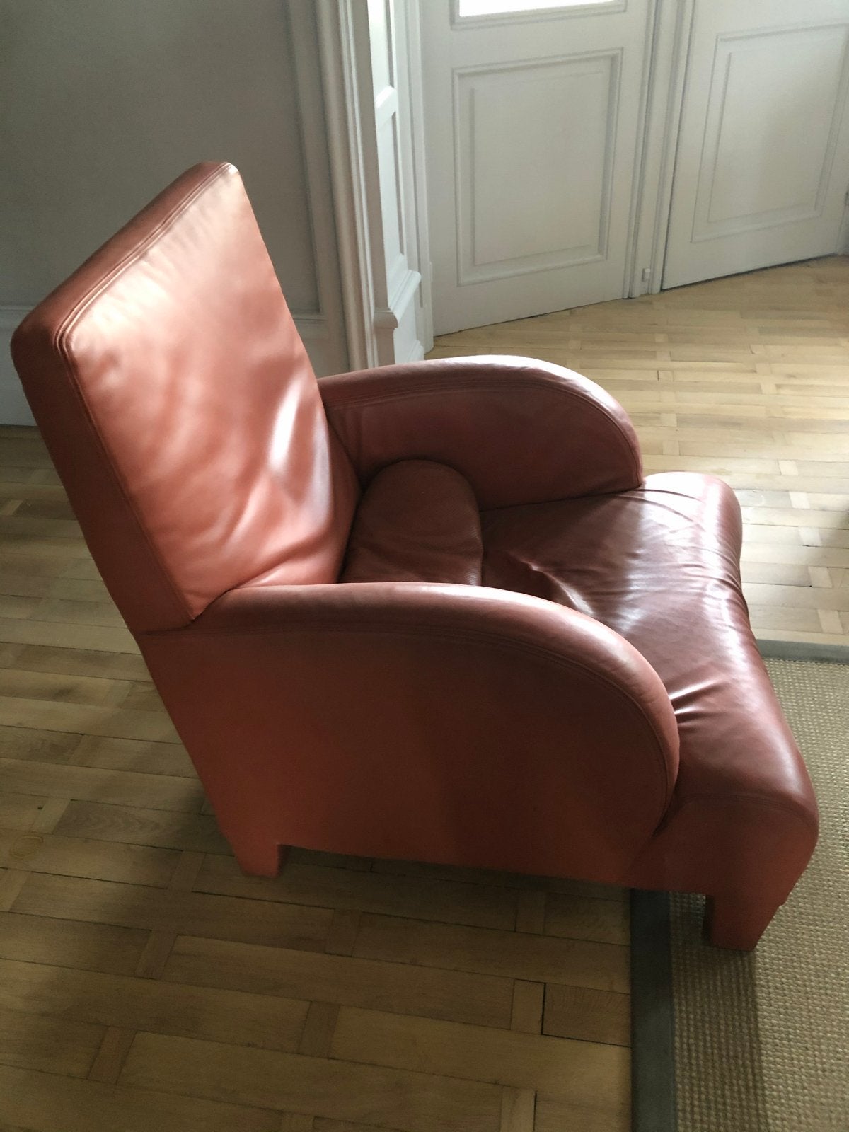 B&B Italia Oriente lounge chair - Antonio Citterio, Huis en Inrichting, Ophalen, Gebruikt, Leer, 75 tot 100 cm
