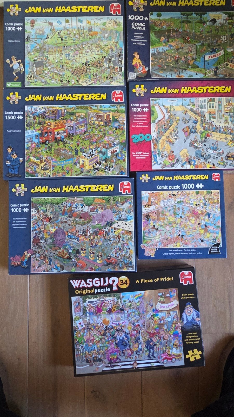 Jan van Haasteren & Wasgij Puzzels - Diverse Stukjes, Ophalen of Verzenden, 500 t/m 1500 stukjes, Zo goed als nieuw, Legpuzzel