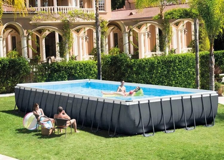 Intex XTR zwembad 977x488x 135, gratis ophalen, Tuin en Terras, Ophalen, Gebruikt