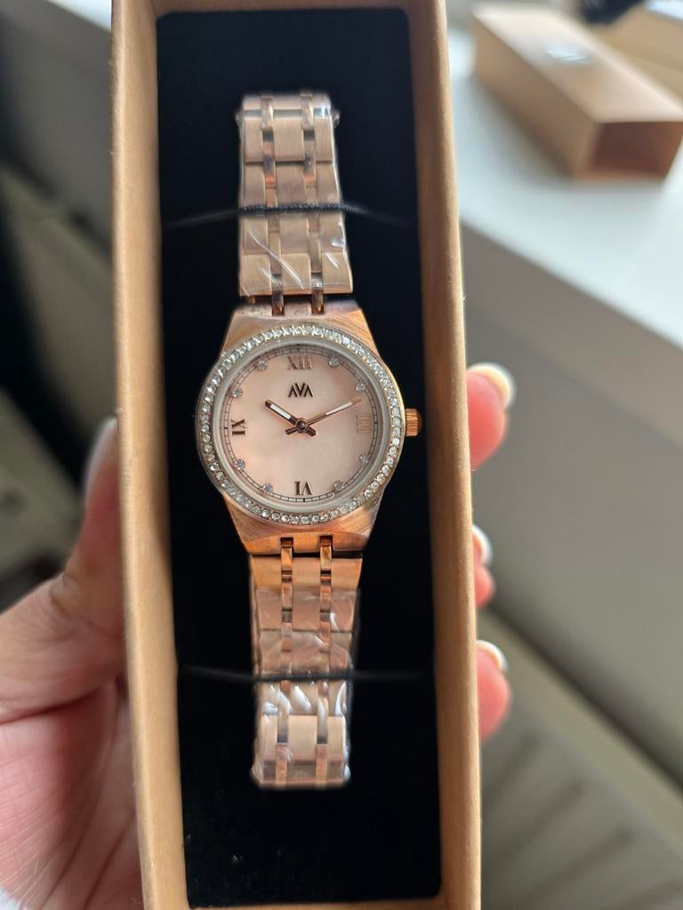 AVA Dames Horloge - Nieuw en Ongebruikt, Overige merken, Staal, Staal, Polshorloge