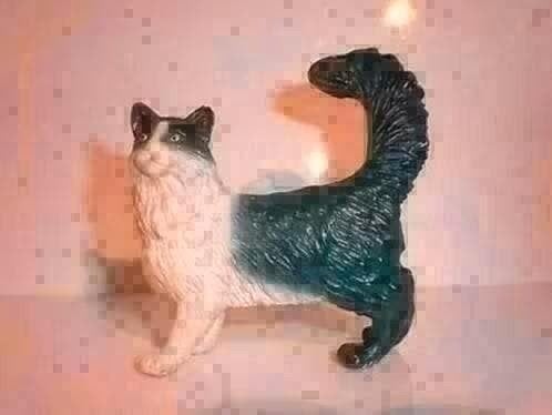 Schleich Maine Coon Kat Beeldje 1998 N16604, Ophalen of Verzenden, Gebruikt, Hond of Kat, Beeldje of Figuurtje
