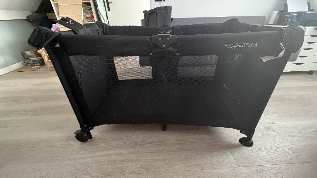 Koelstra Travelsleeper T5 Campingbedje + matras, Kinderen en Baby's, Babywiegjes en Ledikanten, Ophalen, Nieuw, Reisbedje