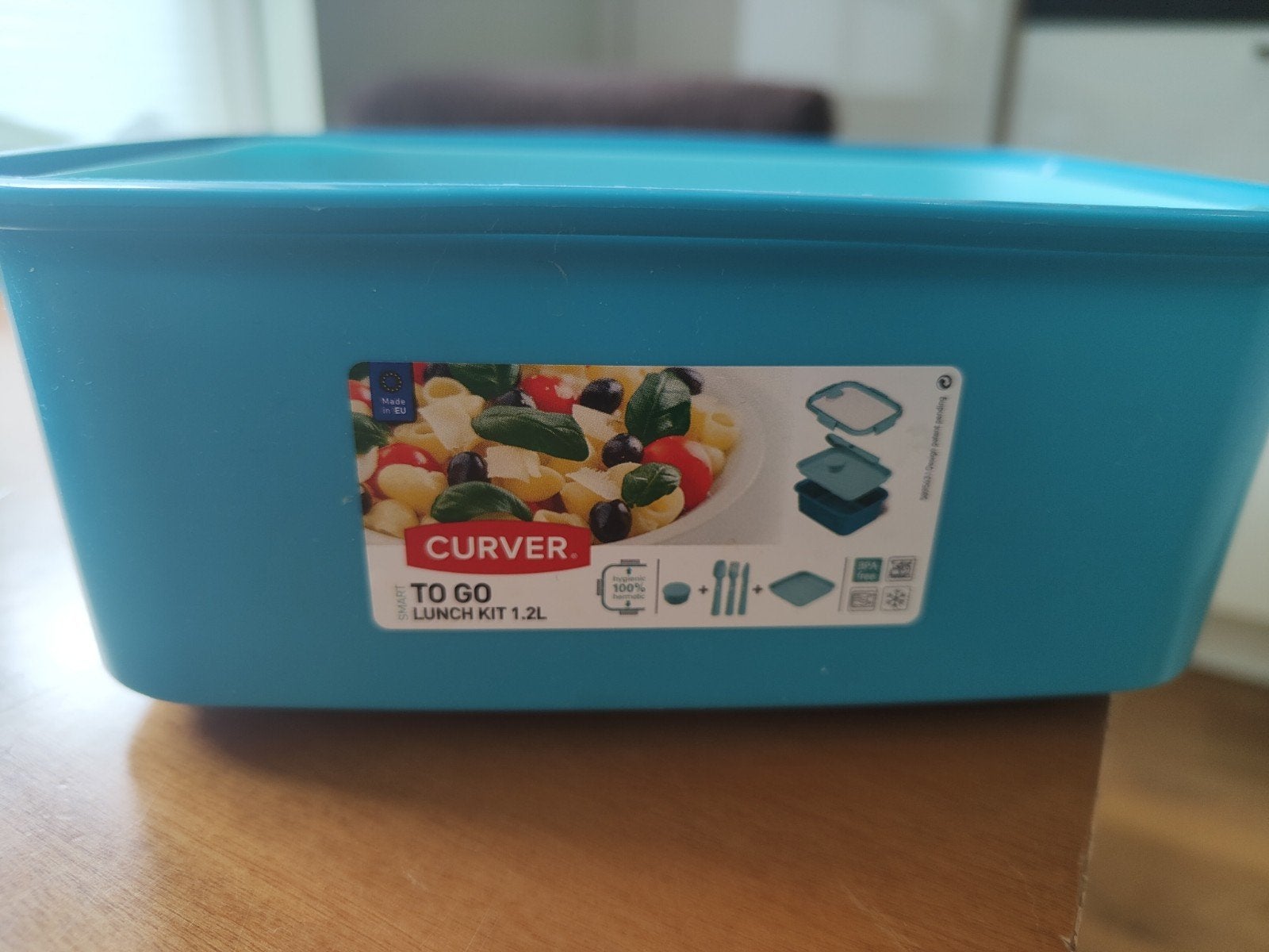 Curver To Go Lunch Kit 1.2L Vaatwasserbestendig, Blauw, Kunststof, Ophalen of Verzenden, Zo goed als nieuw