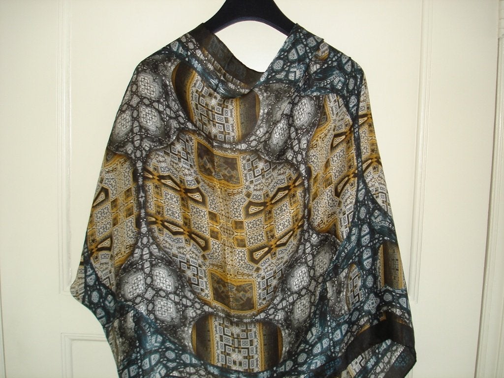 Marcel Wanders zijden sjaal 63 cm x 166 cm, Kleding | Dames, Mutsen, Sjaals en Handschoenen, Maat 42/44 (L), Nieuw, Ophalen of Verzenden