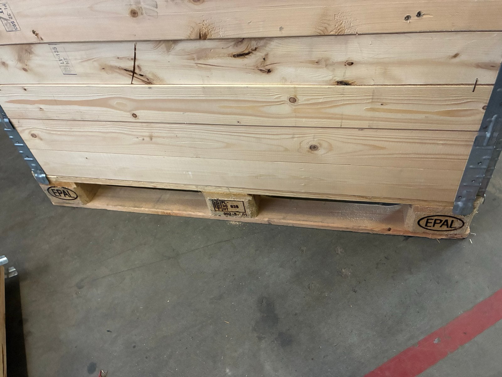 Houten opzetrand  op pallet - 21 stuks beschikbaar, Ophalen, Gebruikt, 100 cm of meer, 60 cm of meer