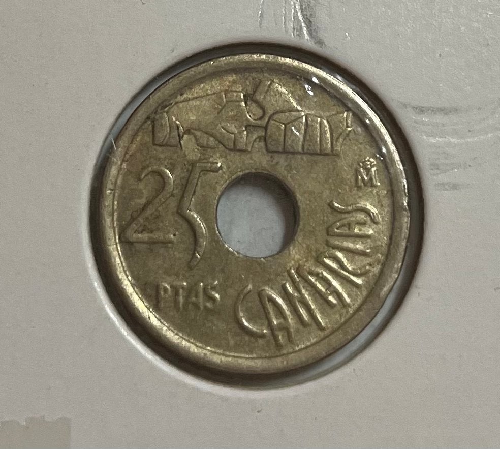 25 pesetas Spanje 1994, Ophalen of Verzenden, Overige landen