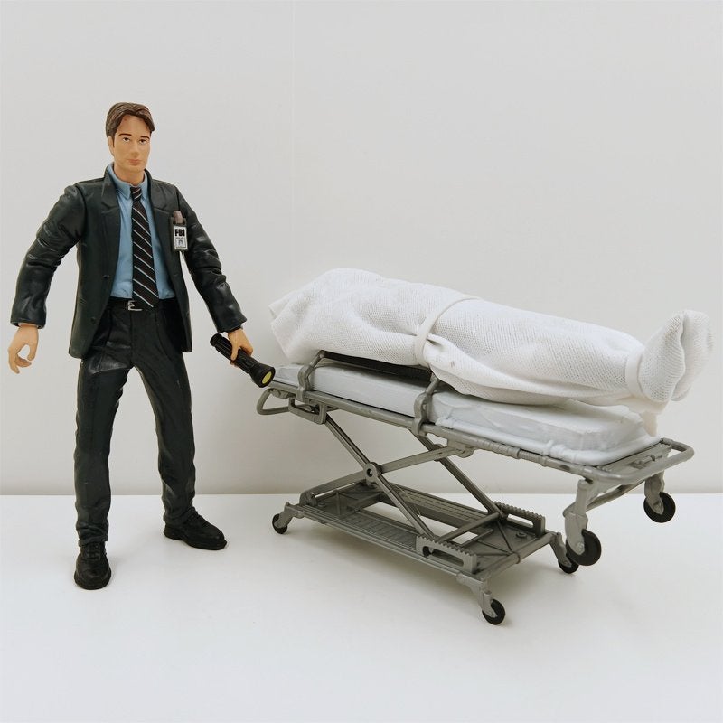 The X-Files Agent Fox Mulder & Body Gurney 1998, Ophalen of Verzenden, Zo goed als nieuw, Tv, Actiefiguur of Pop