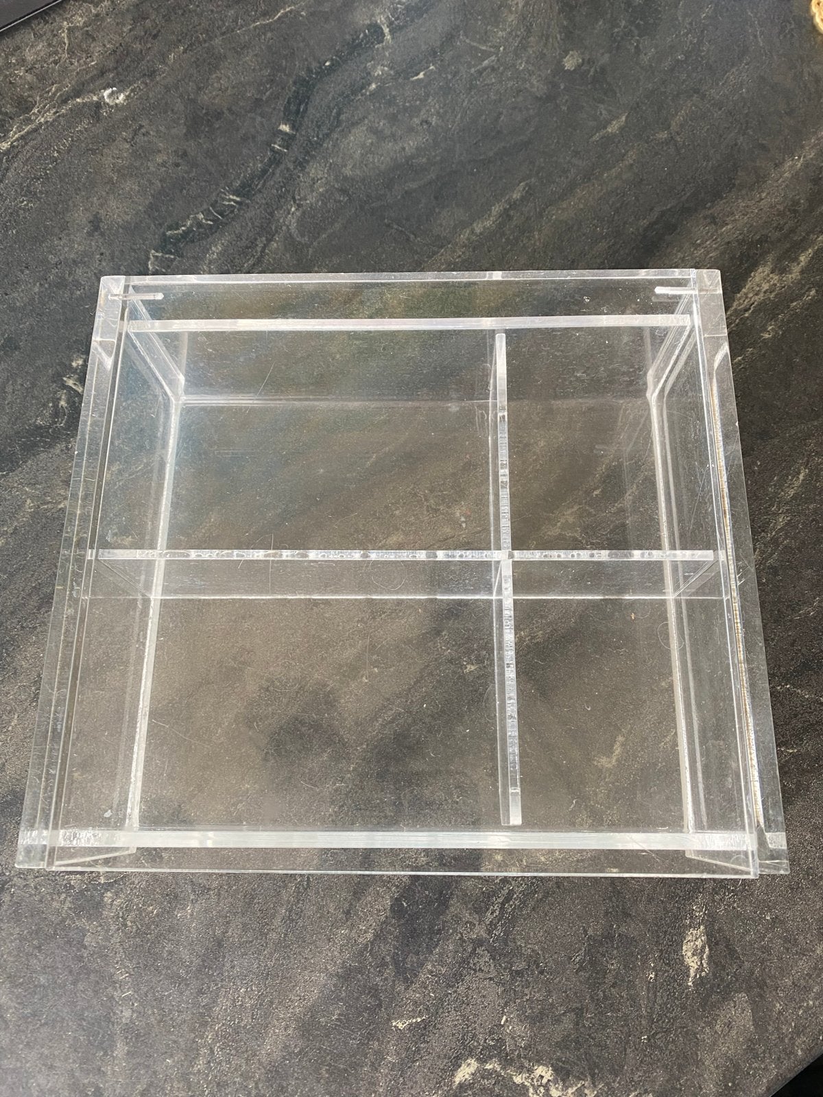 Transparante Acryl Opbergdoos met Vakken zgan, Ophalen of Verzenden, Zo goed als nieuw, Meerkleurig, Kunststof