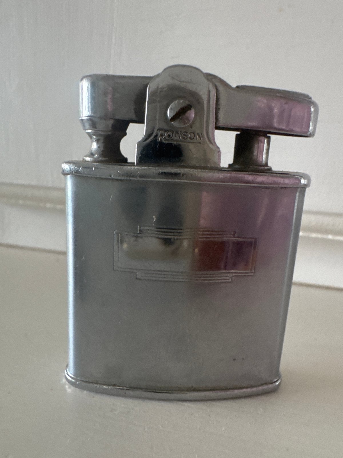 Vintage Ronson aansteker - Made in England, Ophalen of Verzenden, Gebruikt, Aansteker