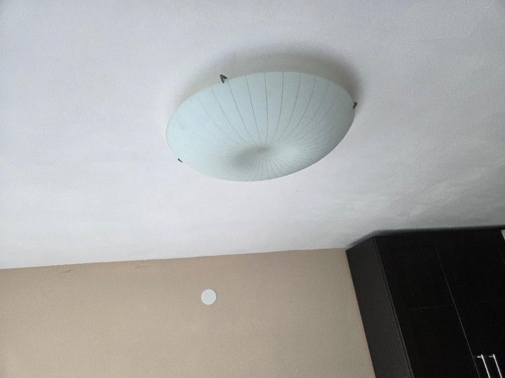 Planniere plafondlamp, Ophalen, Gebruikt, Glas