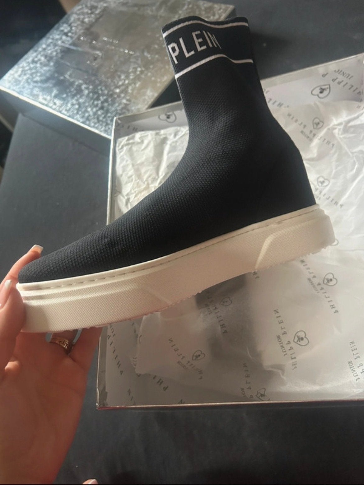 Nieuwe Philipp Plein sneakers maat 39 in doos, Ophalen of Verzenden, Nieuw, Zwart, Sneakers of Gympen