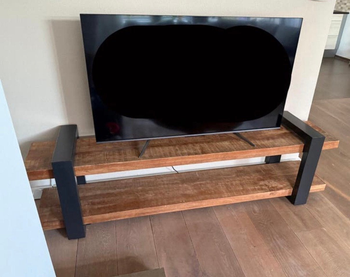 industriële tv-meubel, Huis en Inrichting, Ophalen, Zo goed als nieuw