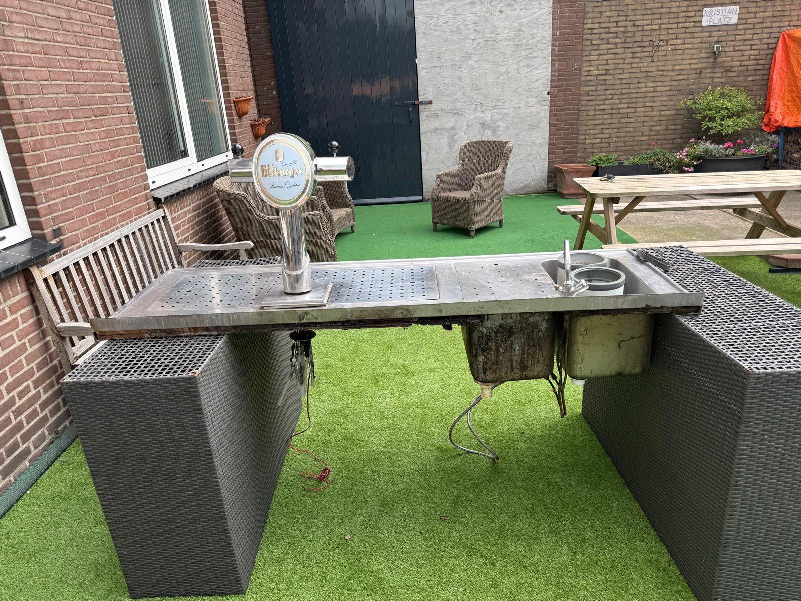 Bier tapzuil met barblad, Ophalen, Gebruikt, Overige merken