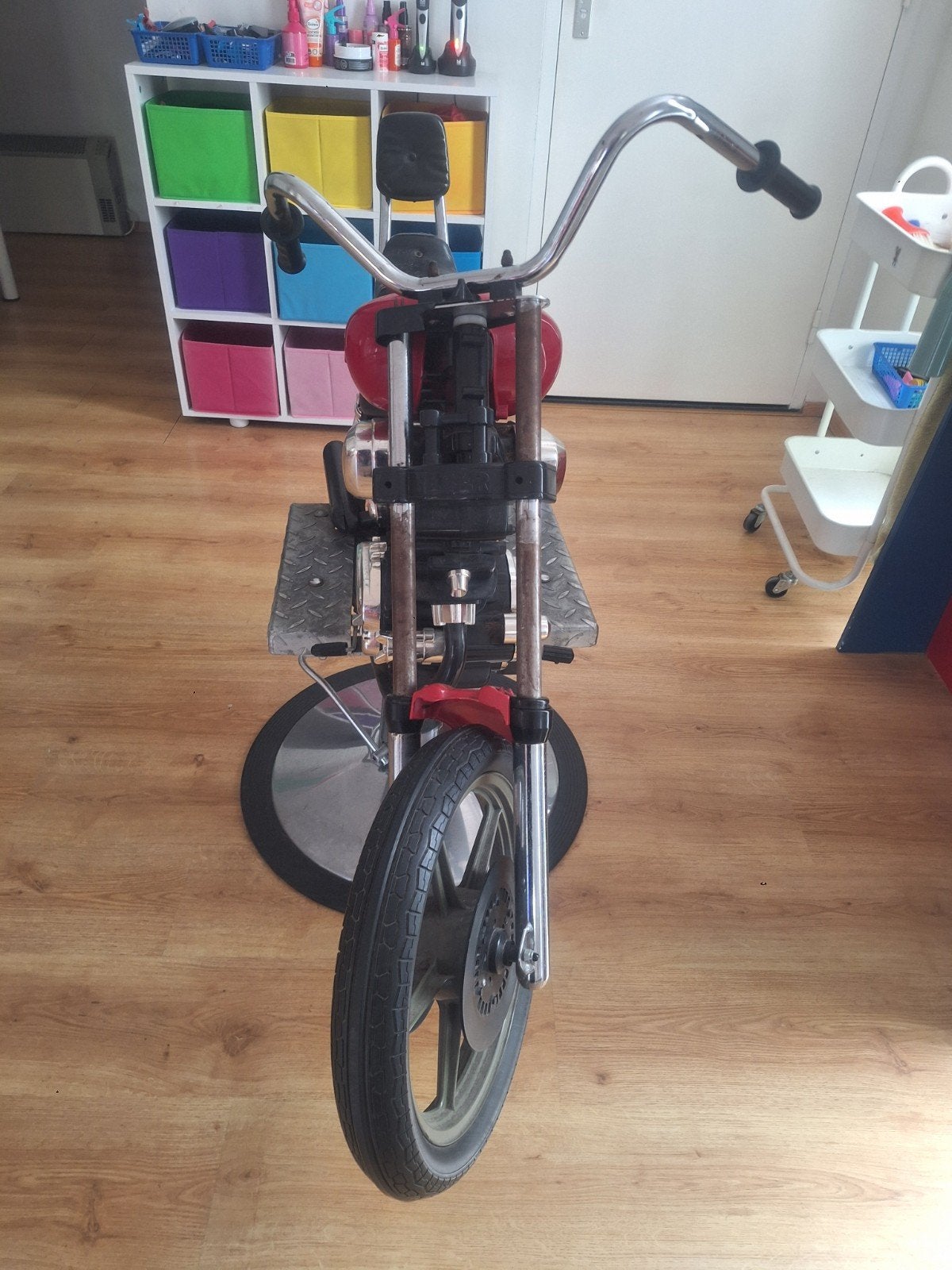 motor knipstoel, Ophalen