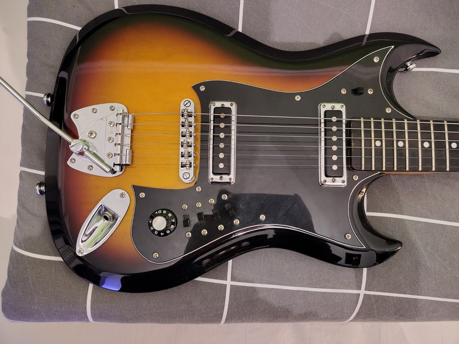 Hagstrom Retroscape H-II Electric Guitar, Ophalen, Zo goed als nieuw, Solid body