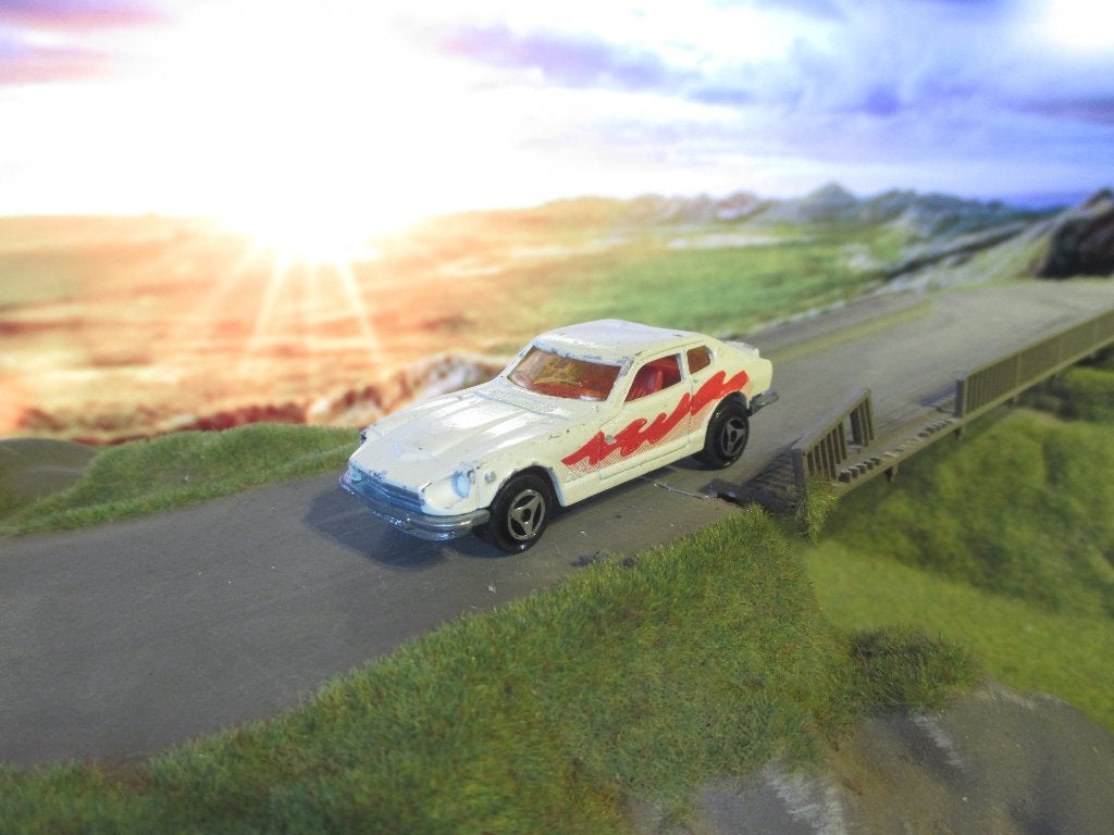 1:60 Datsun 260Z - Majorette creme met defect, Ophalen of Verzenden, Gebruikt, Auto