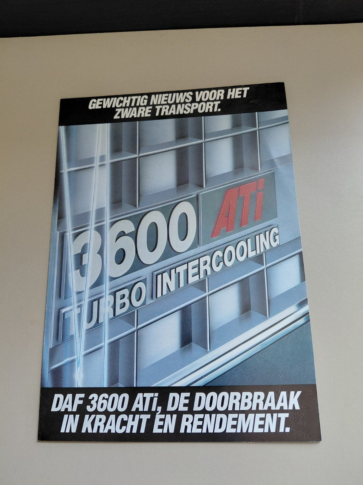 DAF 3600 ATI folder poster, Ophalen of Verzenden, Zo goed als nieuw, Overige merken