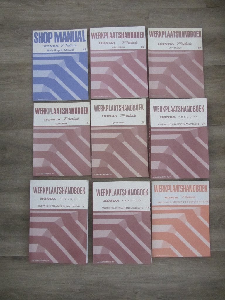 Honda Prelude Werkplaatshandboeken, Ophalen of Verzenden, Zo goed als nieuw, Honda, Honda