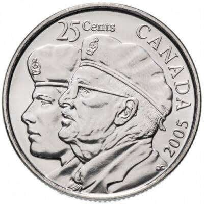 Canada - 25 cent 2005 - Veteran - Circulated^, Verzenden, Noord-Amerika, Losse munt