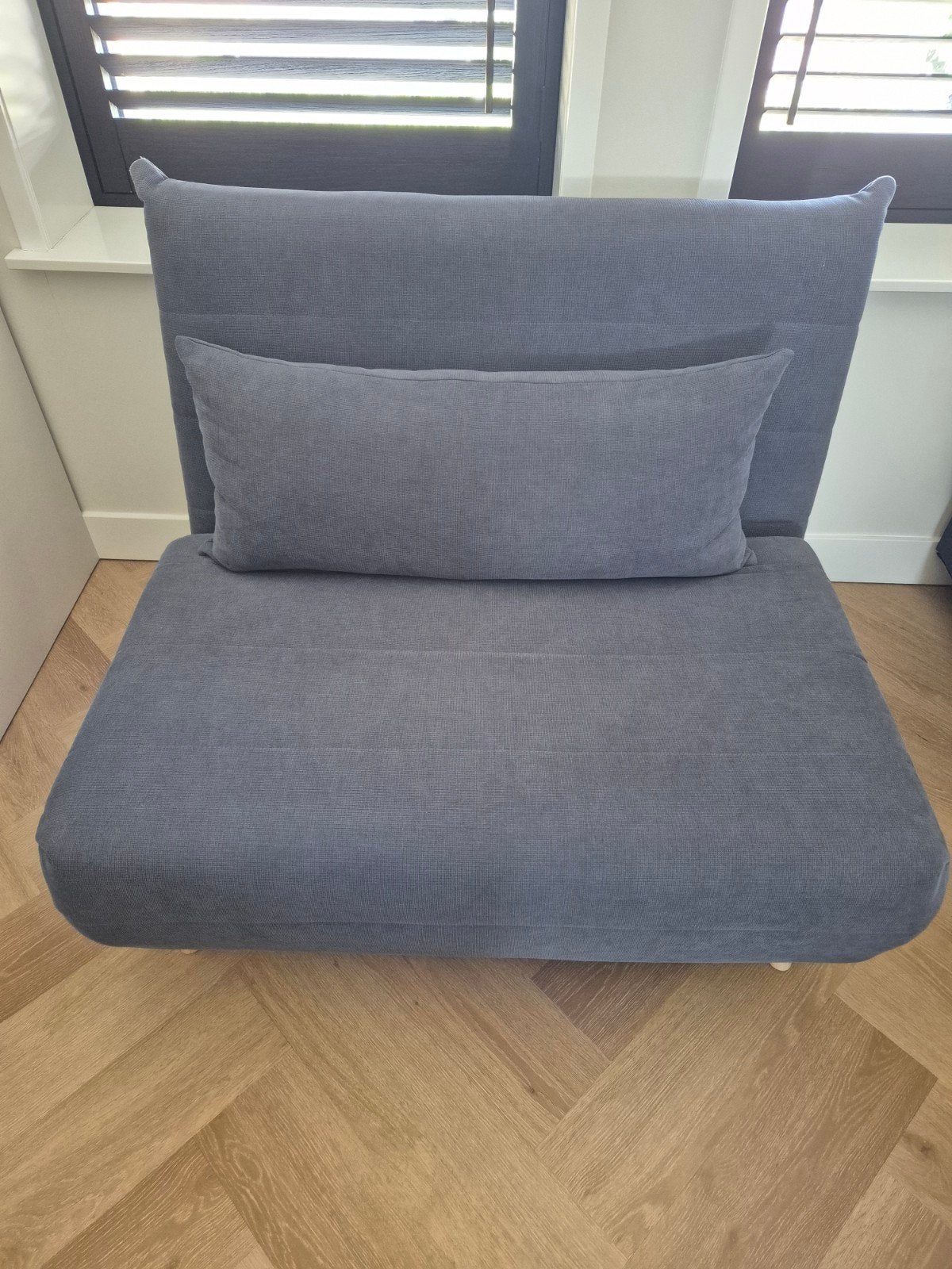 slaapbankje/chill bankje, Ophalen, 100 cm, Eenpersoons, Blauw