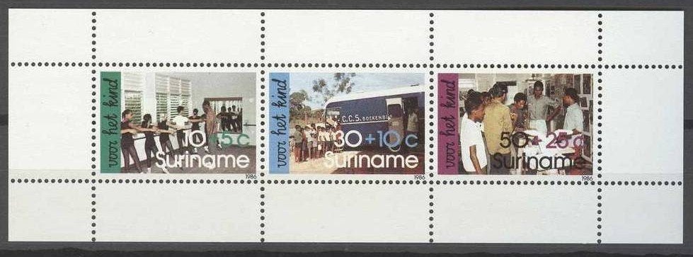 Suriname 1986 - blok ZB 517  - Kinderpostzegels, Postzegels en Munten, Postzegels | Suriname, Ophalen of Verzenden, Postfris